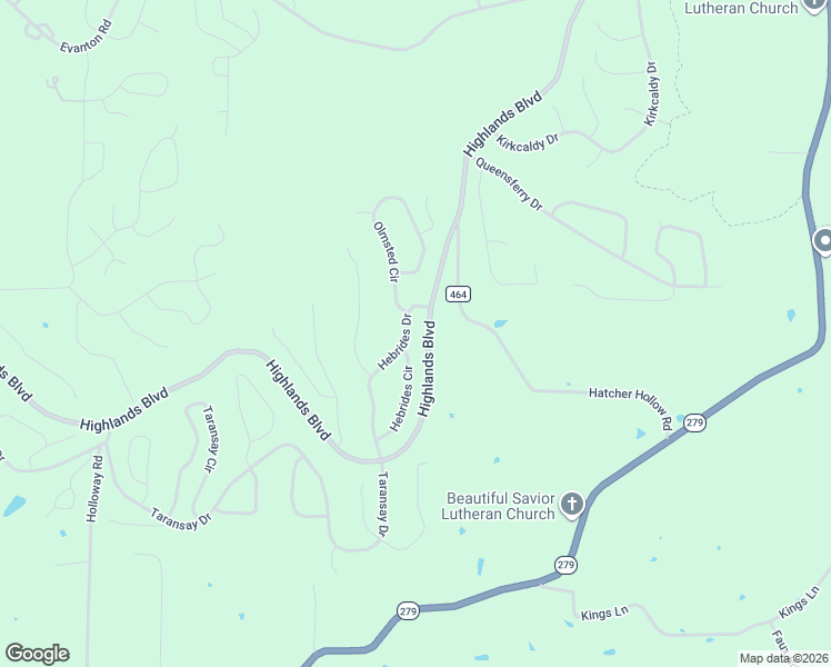 map of restaurants, bars, coffee shops, grocery stores, and more near 35 Hebrides Drive in Bella Vista