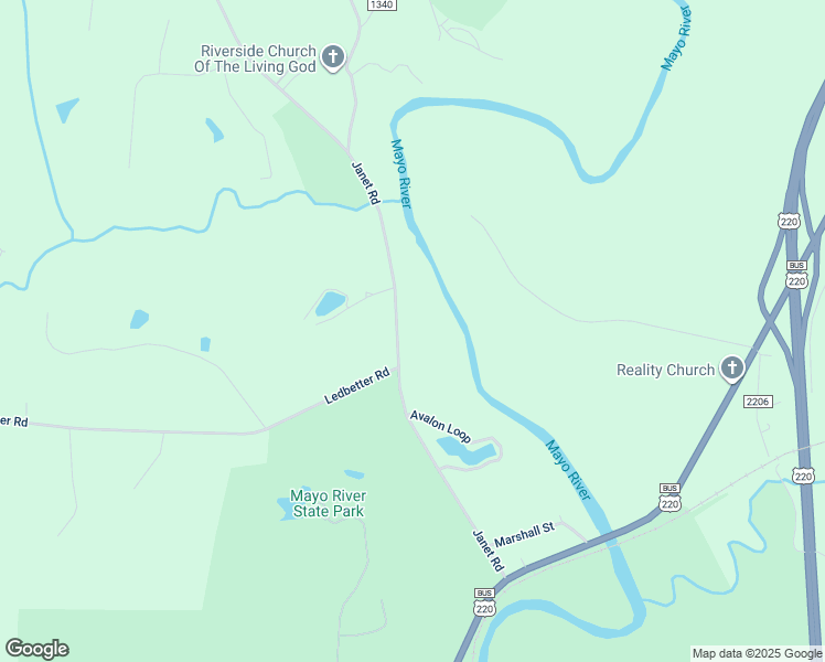 map of restaurants, bars, coffee shops, grocery stores, and more near 413 Janet Road in Stoneville