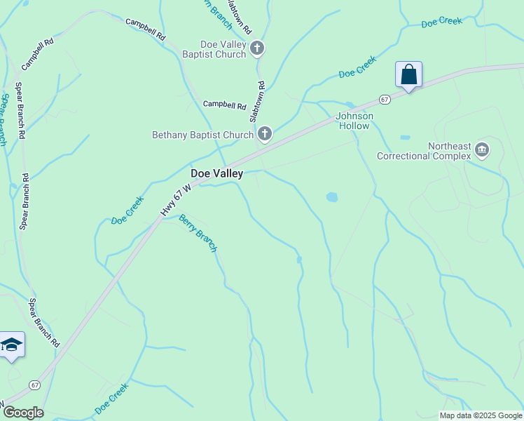 map of restaurants, bars, coffee shops, grocery stores, and more near 156 Old Butler Road in Mountain City