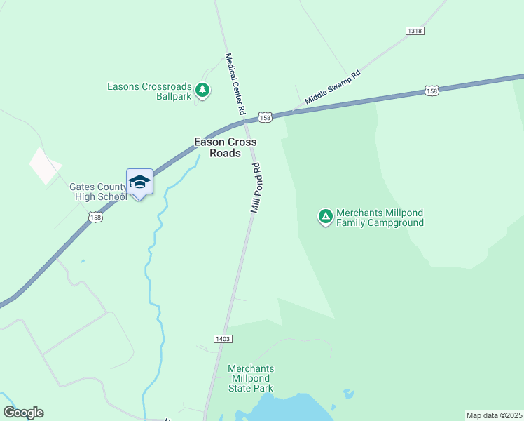 map of restaurants, bars, coffee shops, grocery stores, and more near 1403 Mill Pond Road in Gatesville