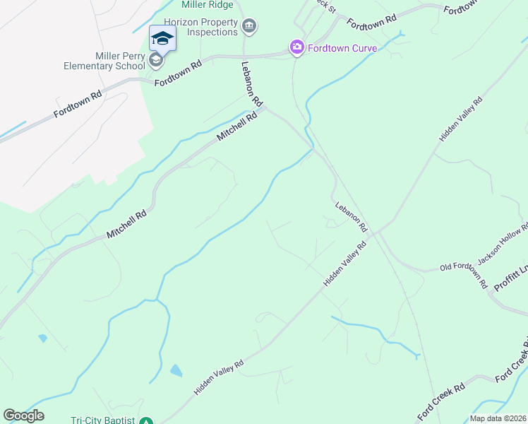 map of restaurants, bars, coffee shops, grocery stores, and more near 132 Winterbrook Drive in Kingsport