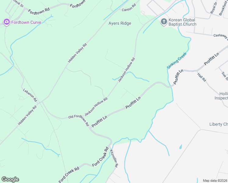 map of restaurants, bars, coffee shops, grocery stores, and more near 1833 Jackson Hollow Road in Kingsport