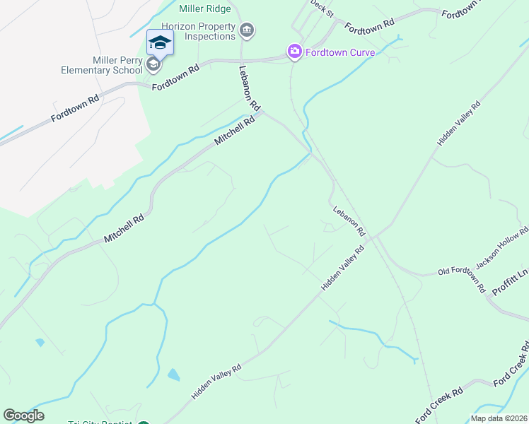 map of restaurants, bars, coffee shops, grocery stores, and more near 132 Winterbrook Drive in Kingsport