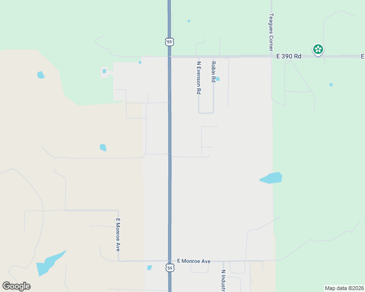 map of restaurants, bars, coffee shops, grocery stores, and more near 2110 North Main Street in Jay