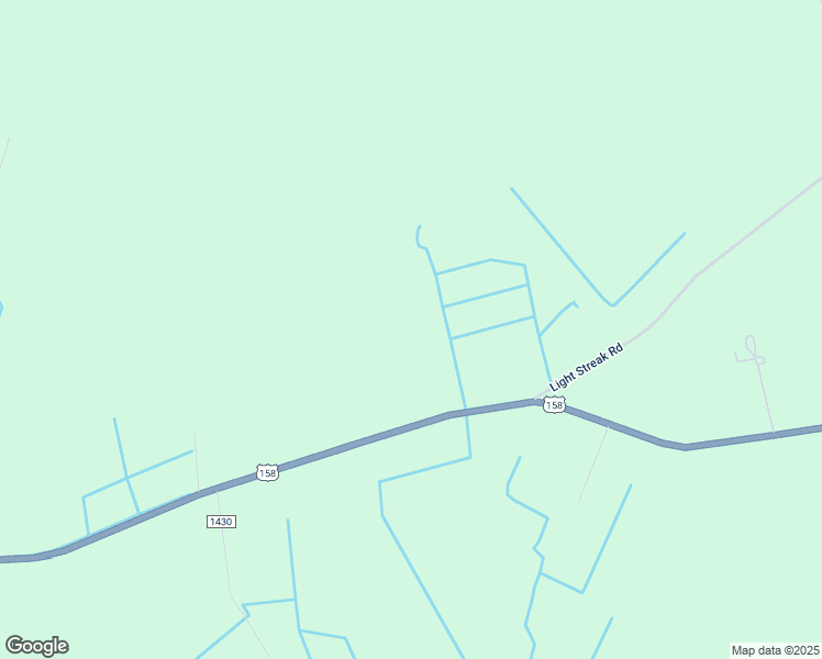 map of restaurants, bars, coffee shops, grocery stores, and more near 1490 U.S Highway 158 West in Eure