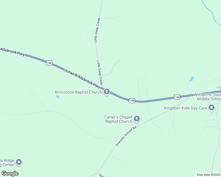 map of restaurants, bars, coffee shops, grocery stores, and more near 5293 U.S. 158 in Roanoke Rapids