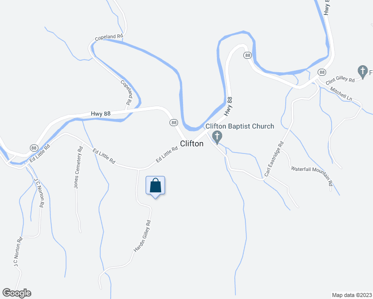 map of restaurants, bars, coffee shops, grocery stores, and more near 129 Ed Little Road in Warrensville