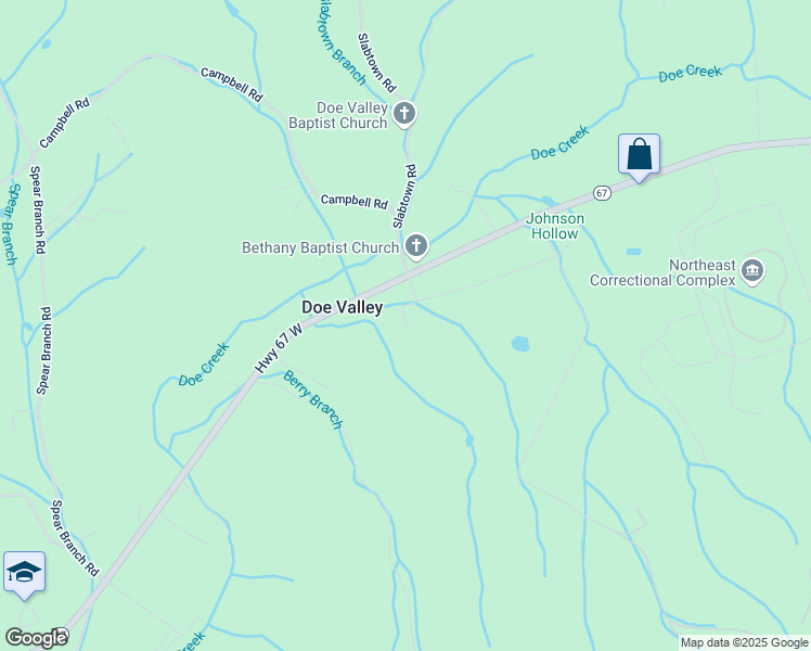 map of restaurants, bars, coffee shops, grocery stores, and more near 156 Old Butler Road in Mountain City