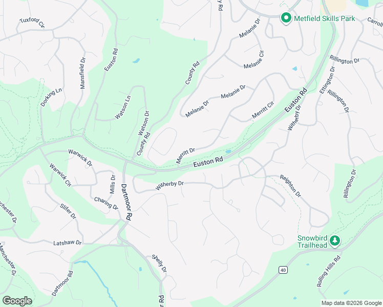 map of restaurants, bars, coffee shops, grocery stores, and more near 54-60 Merritt Drive in Bella Vista