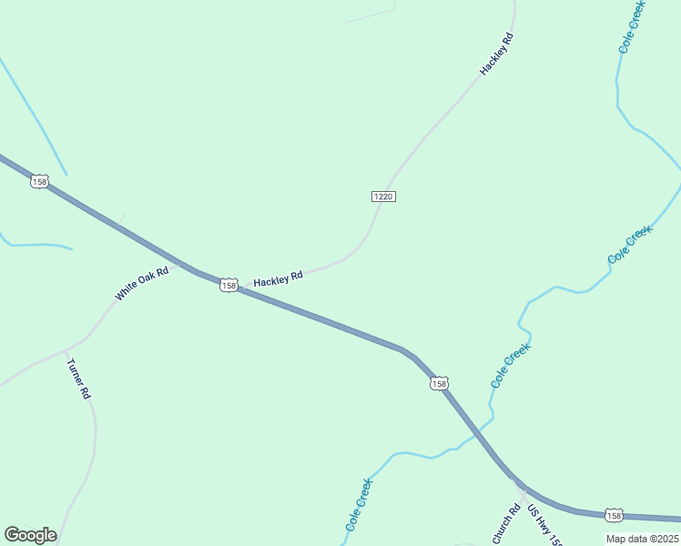map of restaurants, bars, coffee shops, grocery stores, and more near Hackley Road in Gates County