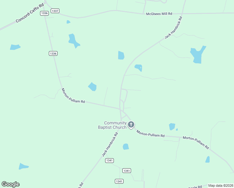 map of restaurants, bars, coffee shops, grocery stores, and more near 1435 Jack Hambrick Road in Roxboro