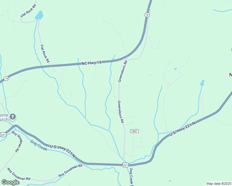 map of restaurants, bars, coffee shops, grocery stores, and more near 428 Greensboro Road in Crumpler