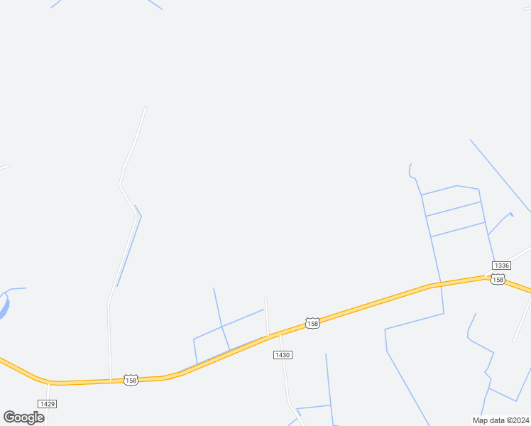 map of restaurants, bars, coffee shops, grocery stores, and more near 1386 U.S Highway 158 West in Eure