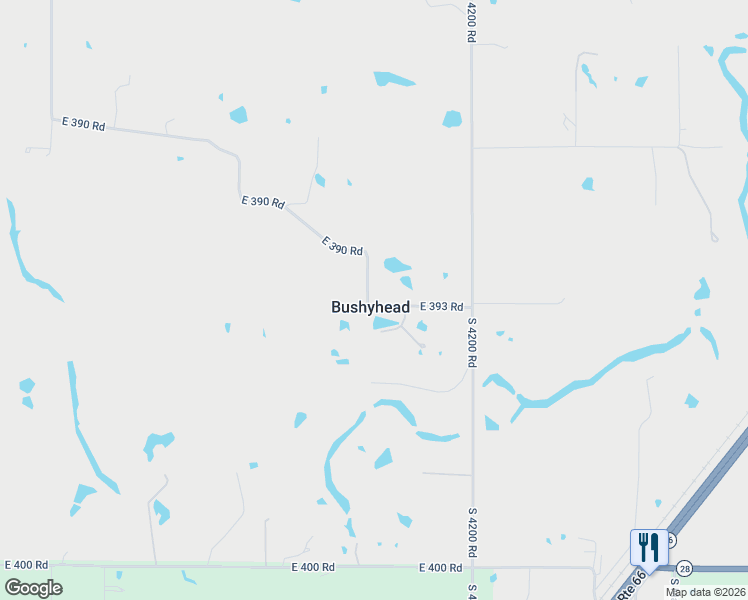 map of restaurants, bars, coffee shops, grocery stores, and more near in Bushyhead