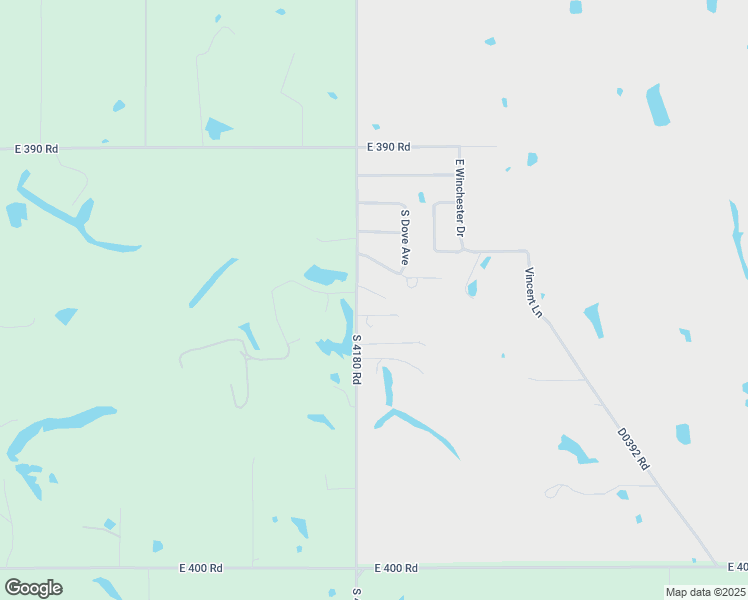 map of restaurants, bars, coffee shops, grocery stores, and more near 15062 East Daisy Lane in Claremore