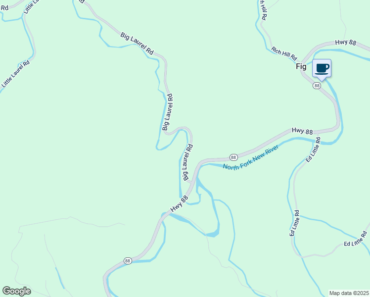 map of restaurants, bars, coffee shops, grocery stores, and more near 12747 North Carolina 88 in Creston