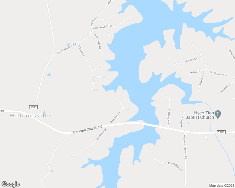 map of restaurants, bars, coffee shops, grocery stores, and more near 229 Bear Run Road in Roxboro