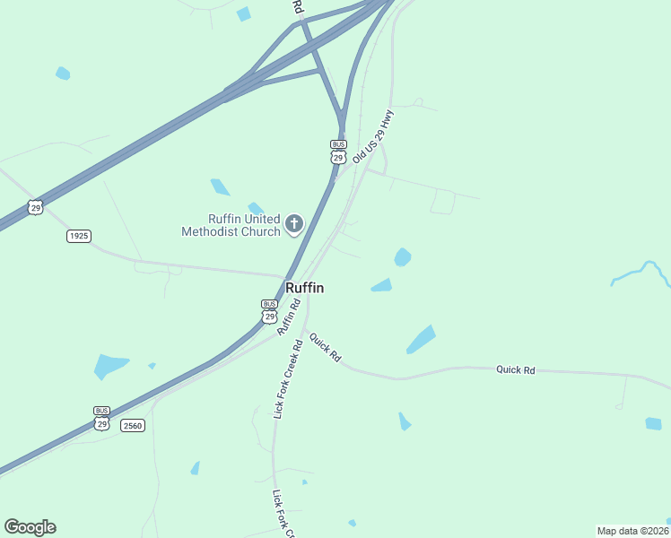 map of restaurants, bars, coffee shops, grocery stores, and more near 529 Ruffin Rd in Rockingham