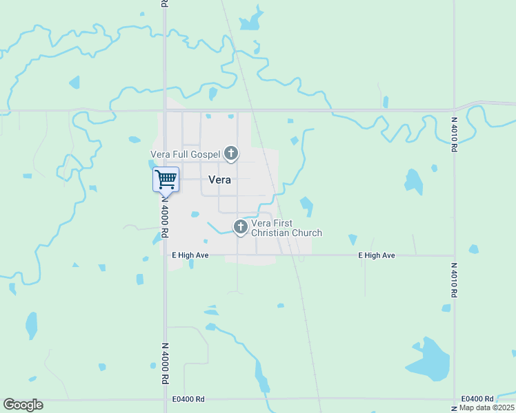 map of restaurants, bars, coffee shops, grocery stores, and more near 150 East Collins Avenue in Vera