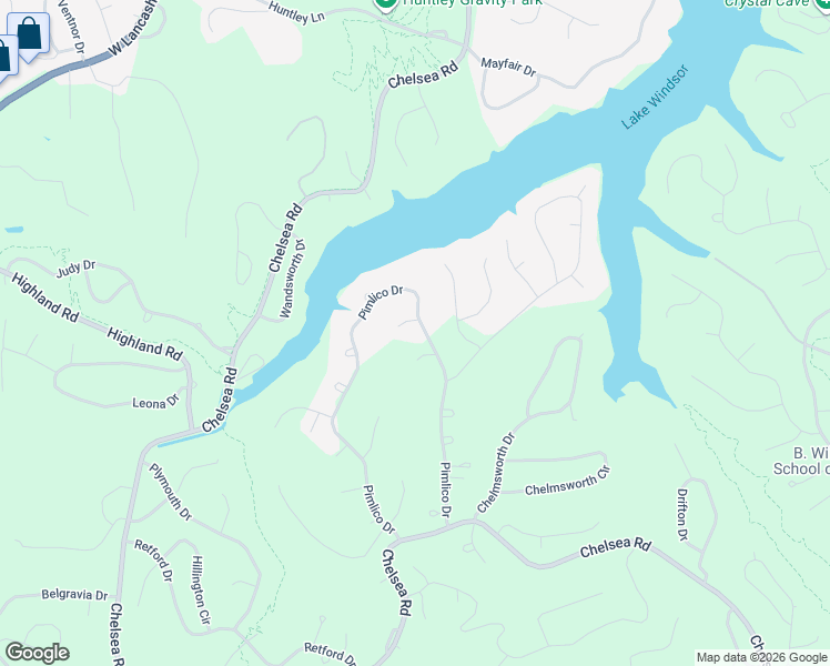 map of restaurants, bars, coffee shops, grocery stores, and more near 73 Pimlico Drive in Bella Vista