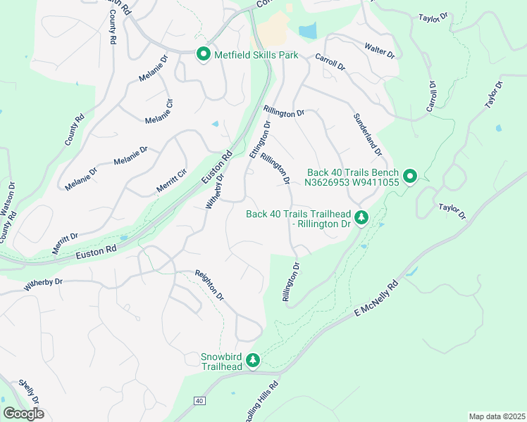 map of restaurants, bars, coffee shops, grocery stores, and more near 7 Bewcastle Lane in Bella Vista