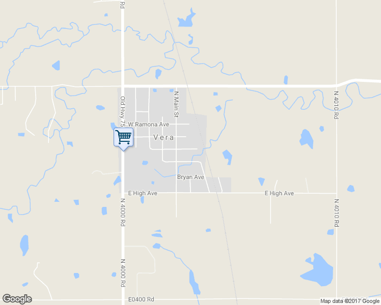 map of restaurants, bars, coffee shops, grocery stores, and more near 150 East Collins Avenue in Vera
