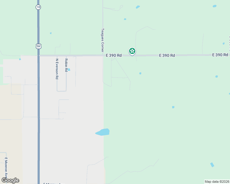 map of restaurants, bars, coffee shops, grocery stores, and more near 900 East Deerlick Road in Jay