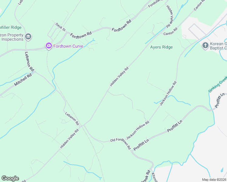 map of restaurants, bars, coffee shops, grocery stores, and more near 429 Hidden Valley Road in Kingsport