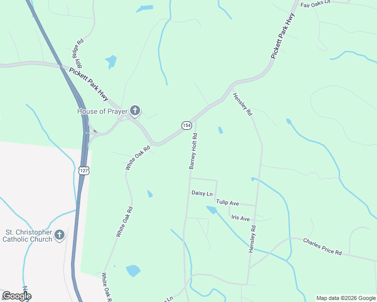 map of restaurants, bars, coffee shops, grocery stores, and more near 921 Barney Holt Road in Jamestown