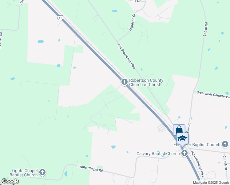 map of restaurants, bars, coffee shops, grocery stores, and more near 5673 Hall Lane in Springfield