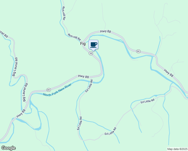 map of restaurants, bars, coffee shops, grocery stores, and more near 12054 North Carolina 88 in Creston