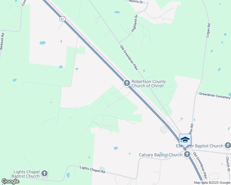 map of restaurants, bars, coffee shops, grocery stores, and more near 5673 Hall Lane in Springfield