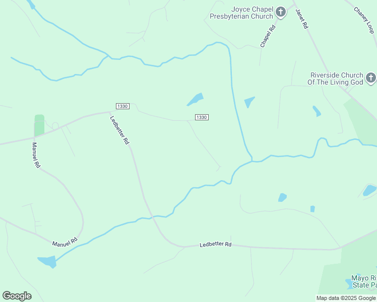 map of restaurants, bars, coffee shops, grocery stores, and more near 164 Joyce School Road in Mayodan