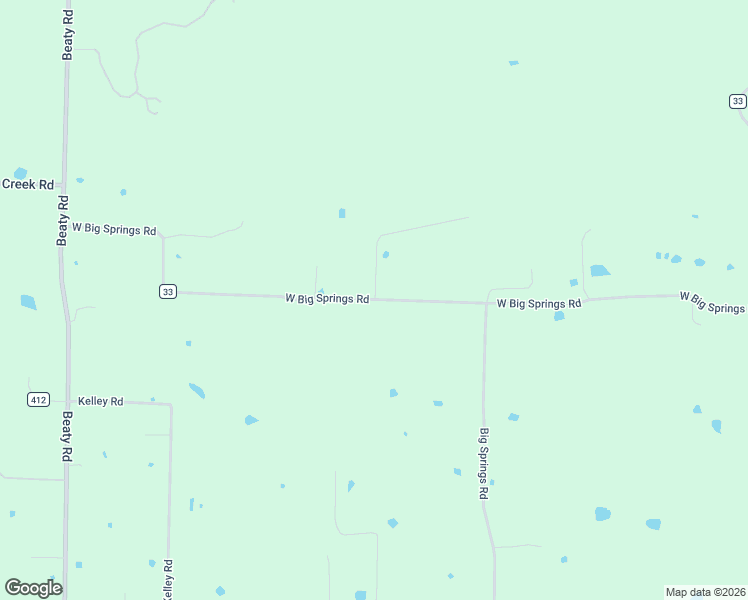 map of restaurants, bars, coffee shops, grocery stores, and more near 21797 West Big Springs Road in Sulphur Springs
