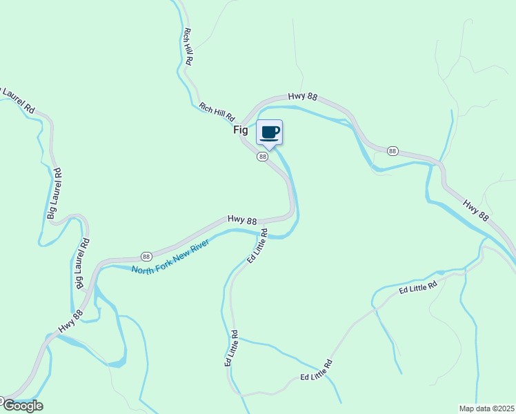 map of restaurants, bars, coffee shops, grocery stores, and more near 12116 North Carolina 88 in Creston