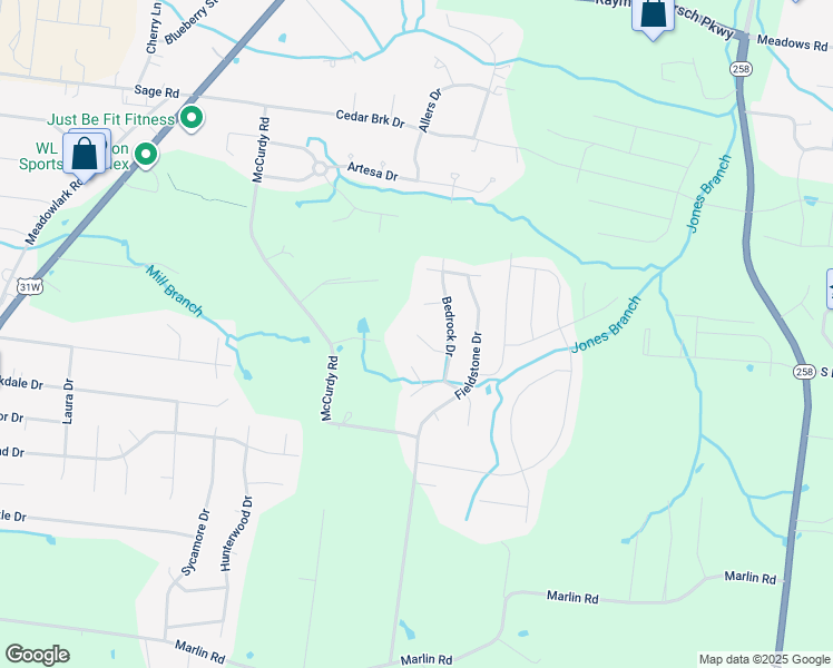 map of restaurants, bars, coffee shops, grocery stores, and more near 142 Cobblestone Court in White House
