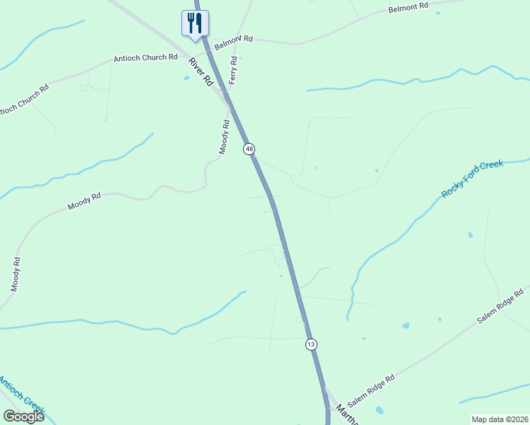 map of restaurants, bars, coffee shops, grocery stores, and more near 2560 State Highway 48 in Clarksville