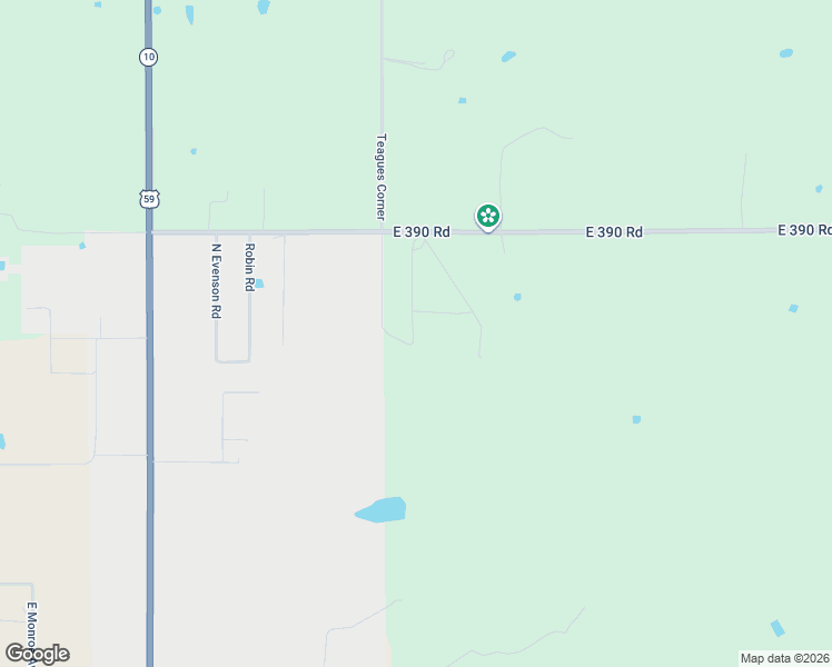 map of restaurants, bars, coffee shops, grocery stores, and more near 900 East Deerlick Road in Jay