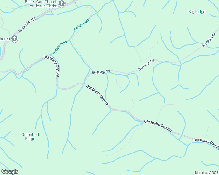 map of restaurants, bars, coffee shops, grocery stores, and more near 1100 Old Blairs Gap Road in Kingsport