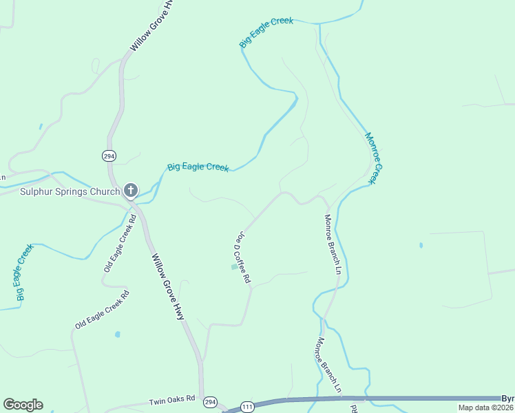 map of restaurants, bars, coffee shops, grocery stores, and more near 245 Joe D Coffee Road in Monroe