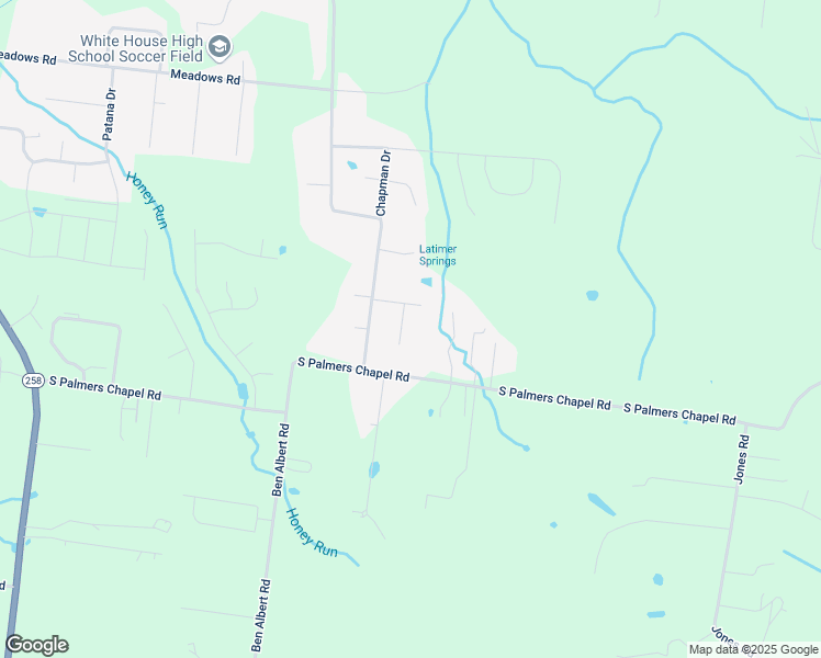 map of restaurants, bars, coffee shops, grocery stores, and more near 204 Morgan Trace in White House