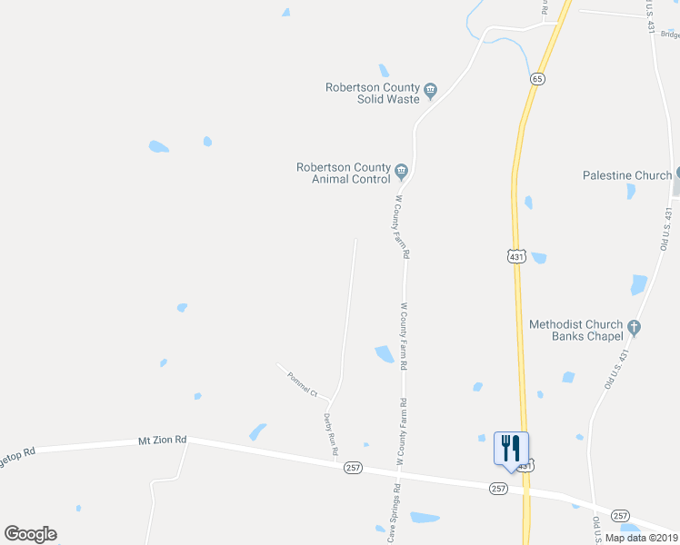 map of restaurants, bars, coffee shops, grocery stores, and more near 2752 Derby Run Road in Springfield