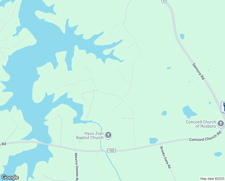 map of restaurants, bars, coffee shops, grocery stores, and more near 504 Quail Hollow Drive in Roxboro