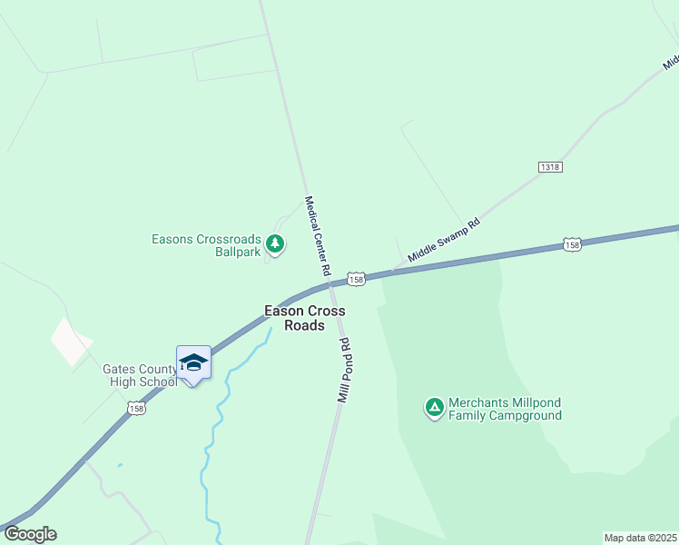 map of restaurants, bars, coffee shops, grocery stores, and more near 8 U.S Highway 158 West in Gatesville