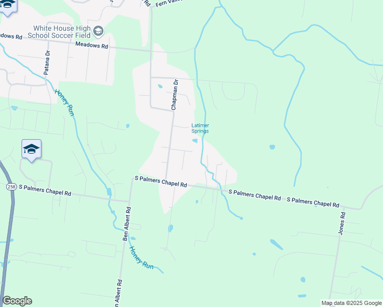 map of restaurants, bars, coffee shops, grocery stores, and more near 204 Morgan Trace in White House