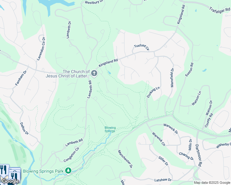 map of restaurants, bars, coffee shops, grocery stores, and more near 20 Kenilworth Drive in Bella Vista
