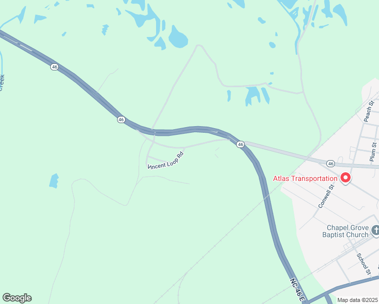 map of restaurants, bars, coffee shops, grocery stores, and more near 7992 North Carolina 46 in Garysburg