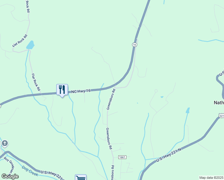 map of restaurants, bars, coffee shops, grocery stores, and more near 152 Greensboro Road in Crumpler
