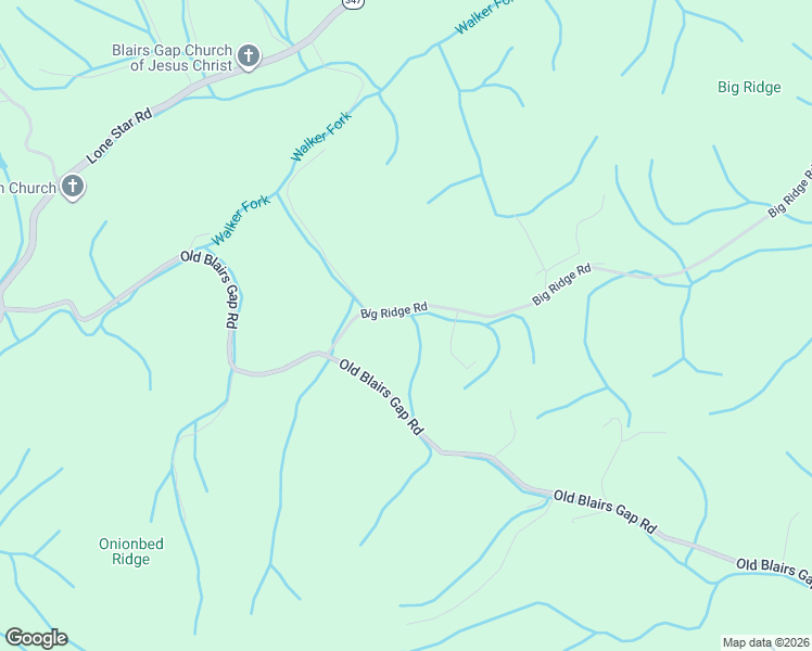 map of restaurants, bars, coffee shops, grocery stores, and more near 1100 Old Blairs Gap Road in Kingsport