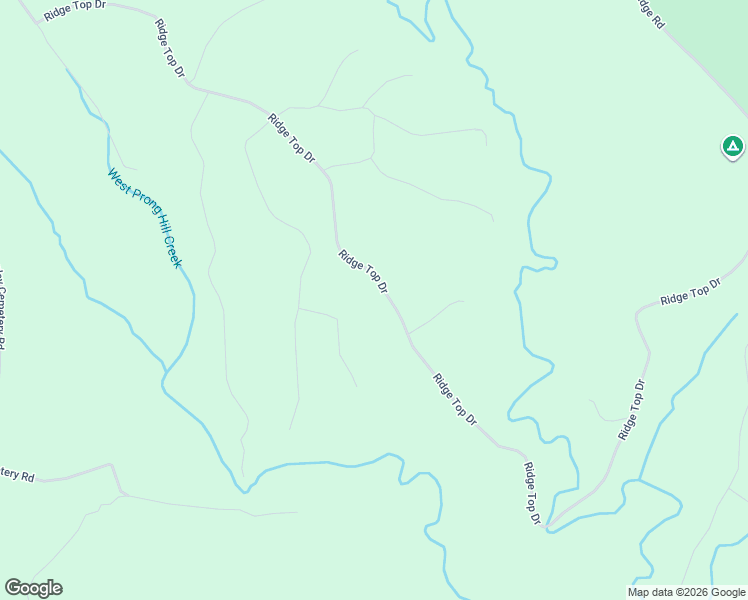 map of restaurants, bars, coffee shops, grocery stores, and more near 529 Ridgetop Drive in Jamestown